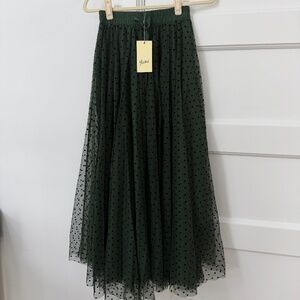 Yumi tool green skirt